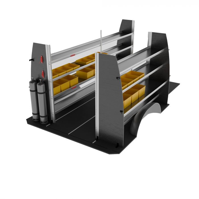 Sprinter 144" WB Heavy-Duty Van Shelving Package