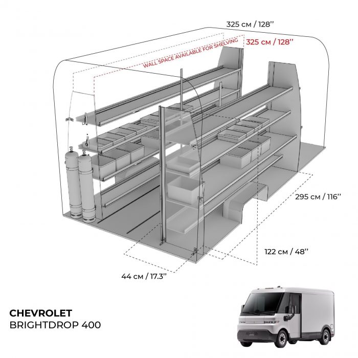 BrightDrop 400 Heavy-Duty Van Shelving Package – Iconic Van